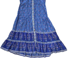 Blue floral dress on a light background