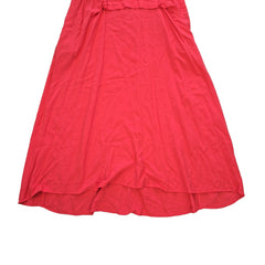 Coral dress on a light background