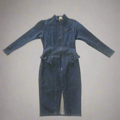 Vintage Scarpa Denim Dress, Size: Vintage AU 12 (Internaional S)