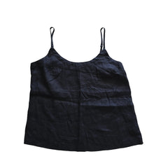 Black tank top on a light background