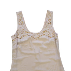 Beige dress on a light background