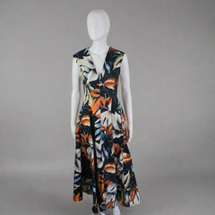 Scanlan Theodore Tropical Escape Midi Dress – Size AU 10 / UK 10 / US 10