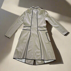 Emporio Armani Beige and Black Contrast-Trim Coat – IT 46