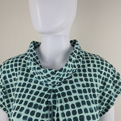 Gerry Weber Green Printed Cowl Neck Top – Easy Elegance Meets Everyday Comfort