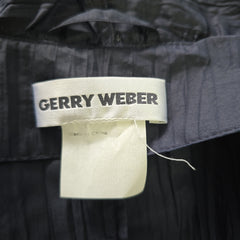 Gerry Weber Navy Lightweight Ruffle Jacket - Size: AU 12
